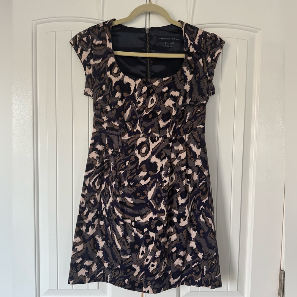 Patterned French Connection Mini Dress